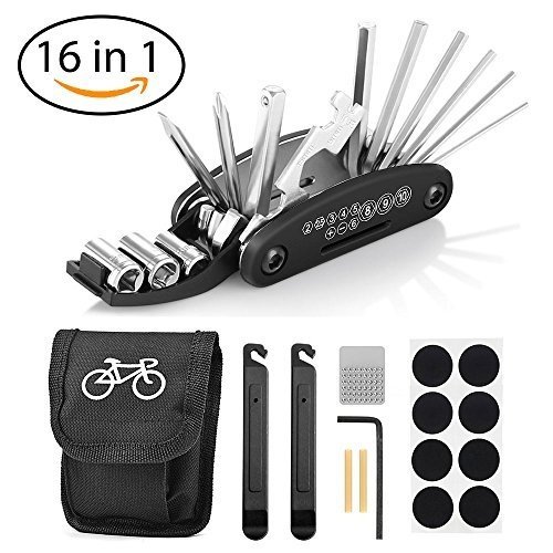 Fahrrad-Multitool, Migimi 16 in 1 Werkzeuge für Fahrrad Reparatur Set