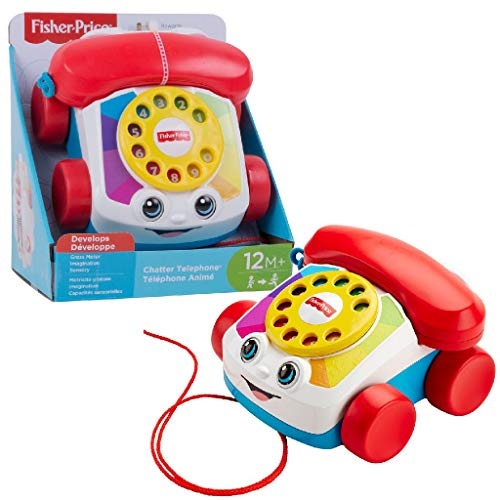 Fisher-Price Plappertelefon Motorikspielzeug mit Geräuschen