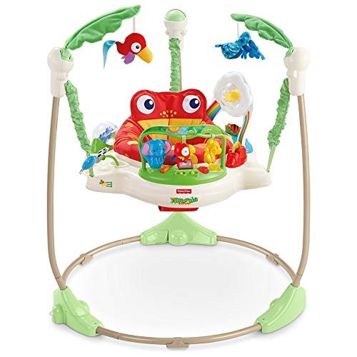 Fisher-Price Rainforest Jumperoo Baby Hopser mit Spielzeugen höhenverstellbar