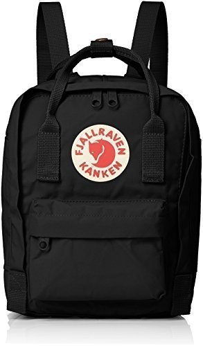 Fjällräven Unisex Rucksack Kånken Mini, black, 20 x 13 x 29 cm, 7 Liter, 23561-550