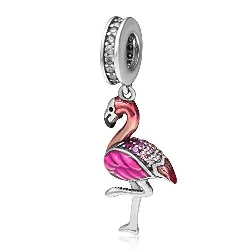 Flamingo-Anhänger 925er-Sterlingsilber