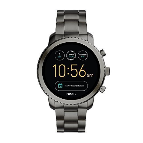 Fossil Herren Smartwatch Q Explorist 3. Generation - Edelstahl - Grau / Eindrucksvolle Smartwatch mi