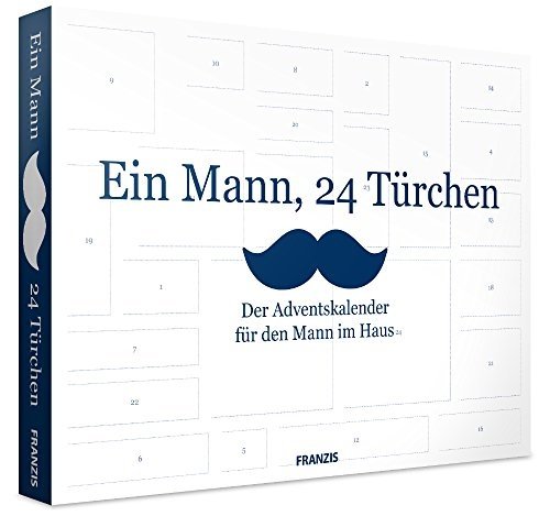 FRANZIS Ein Mann, 24 Türchen: Der Adventskalender für den Mann im Haus | Ab 14 Jahren