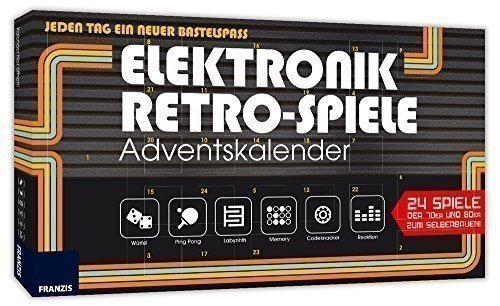 FRANZIS Elektronik-Retro-Spiele-Adventskalender | 24 Spiele der 70er und 80er zum Selberbauen |