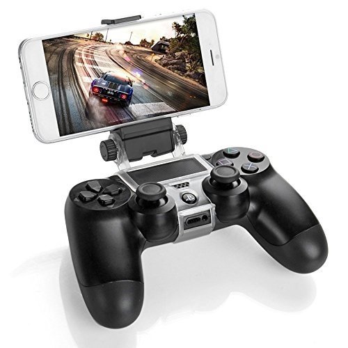 GAMINGER Clip Halterung für Smartphones wie Iphone Samsung Galaxy HTC Huawei LG für PlayStation 4 