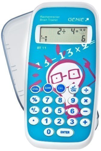 Genie BT11 Rechentrainer (Lernspiel, Mathe lernen durch ca. 300.000 Aufgaben, Inkl. Taschenrechner-F