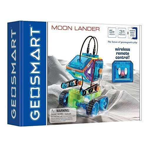 Geosmart Magnetformen Magnet Moon Lander mit Fernbedienung 31 Teile GEO 212
