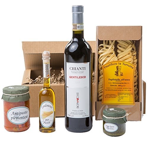 Geschenkset Tavola Italiano Piemonteser Feinkost und Chianti