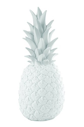 Goodnight Lamp Pineapple-Beleuchtung, Fiberglas, weiß, 15 x 15 x 36 cm
