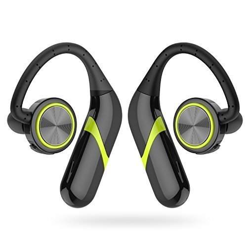 GSPON Bluetooth Headset, Sport Stereo Kopfhörer Noise Cancelling Sweatproof Ohrhörer für Lauf Gym