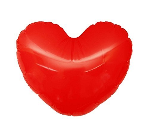 Aufblasbares Herz Farbe rot 45 cm