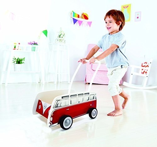 Hape E0379 Bulli Lauflernwagen, rot