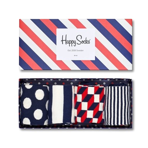 Happy Socks - Big Dot Geschenkbox - Regular - XBDO09 - 4 Paar (41 - 46)