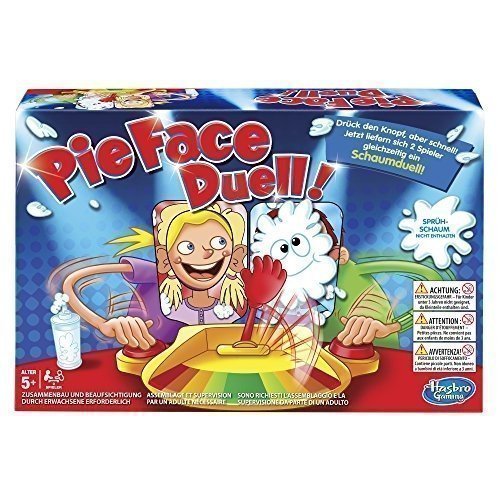 Hasbro Spiele Pie Face Duell Spiel, Partyspiel