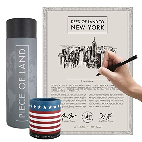 happylandgifts® Echtes New York Grundstück