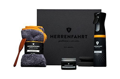 HERRENFAHRT Premium Autopflege - Probe-Box (Hybridwachs mit Langzeitschutz, Extremer Tiefenglanz, in