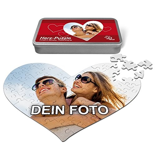 Herz Puzzle mit Foto