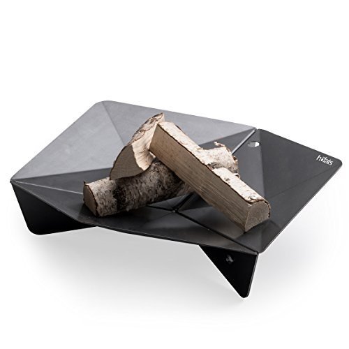 Höfats TRIPLE 65 Feuerschale - Design-Feuerstelle und Grill - für Terrasse und Garten - Corten-Sta