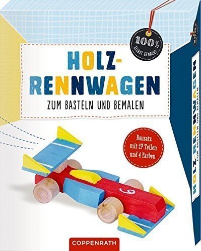 Holzrennwagen zum Basteln und Bemalen (100% selbst gemacht)