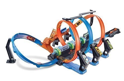 Hot Wheels FTB65 Korkenzieher-Crash Trackset