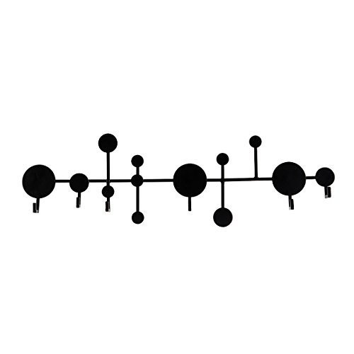 House Doctor Garderobenleiste CIRCLES, schwarz (6 Haken)