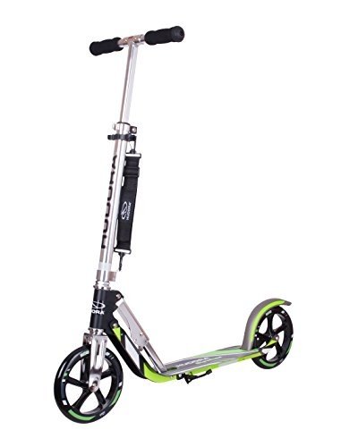 HUDORA Big Wheel Scooter 205 - Das Original, Tret-Roller klappbar - City-Scooter - 14695, schwarz/gr