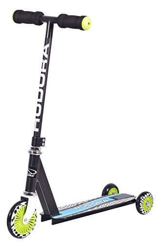 HUDORA Kinder-Roller Evolution Boy Scooter Kinder, Schwarz, Umstellbarer Scooter für Kinder, 22015