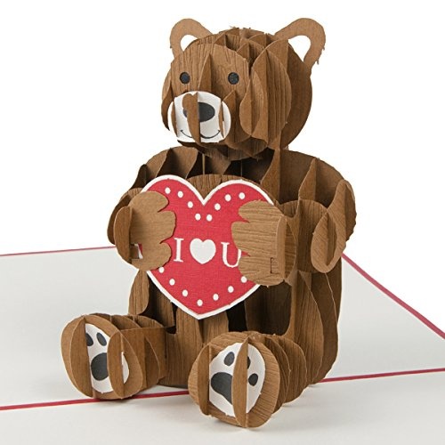 Ich liebe dich „Teddybär mit Herz“ Liebe Karte