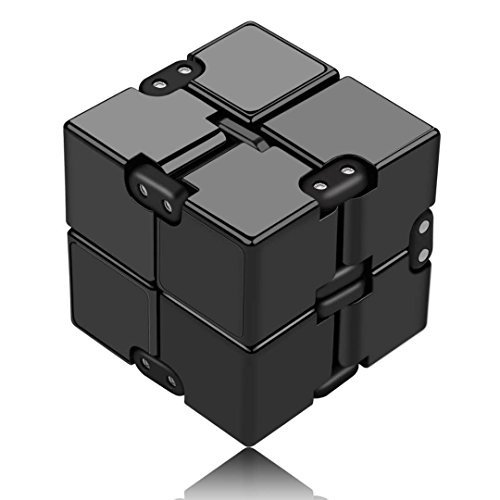 Infinity Cube Schwarz, Unendlicher Würfel Spielzeug, Magic Unendlicher Flip Würfel Dekompression S