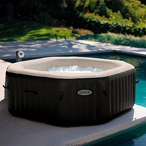 Intex 28454 Pure SPA 79 Zoll Octagon - Bubble, Jet und Salzwassersystem