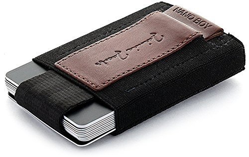 JAIMIE JACOBS Nano Boy Mini Wallet mit Zugband Mini Geldbörse aus Textil, kleiner Geldbeutel, Slim 