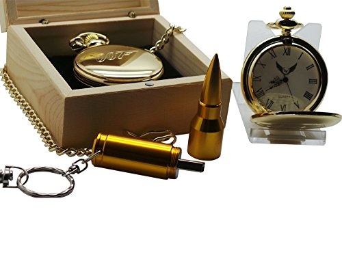 James Bond Collection Taschenuhr und Schlüsselanhänger