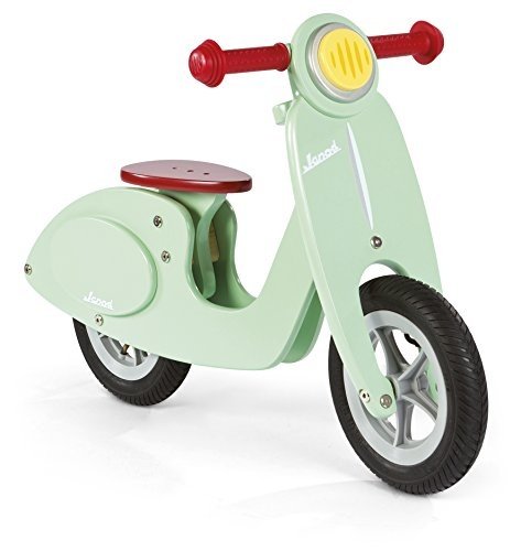 Janod J03243 - Laufrad Holz Groß Scooter, mint