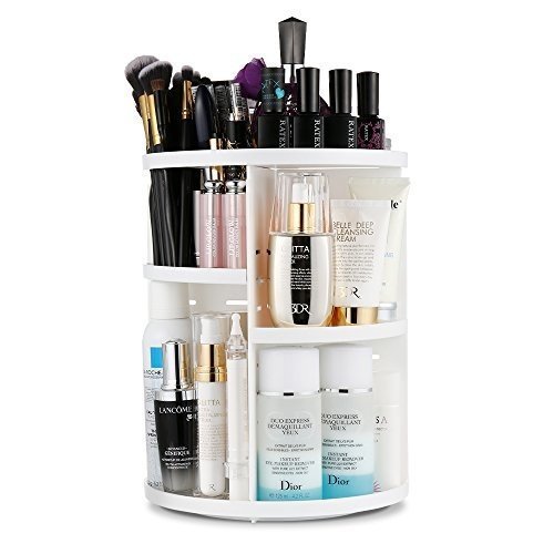 Jerrybox 360 Grad Drehbarer Make up Organizer Einstellbarer Kosmetikorganizer Multifunktionale 