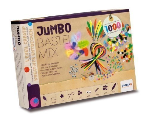 Jumbo-Bastel-Mix, 1000 Teile inkl. Power-Magnet