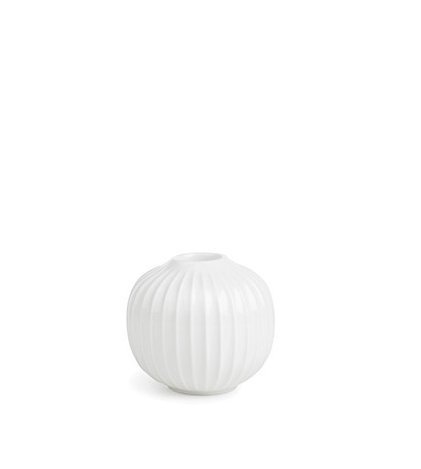 Kähler Design - Kerzenhalter / Kerzenständer - Hammershøi - Keramik - Weiß (6,5cm)
