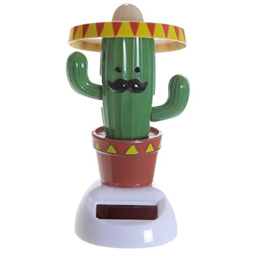 Kaktus mit Sombrero Solarfigur