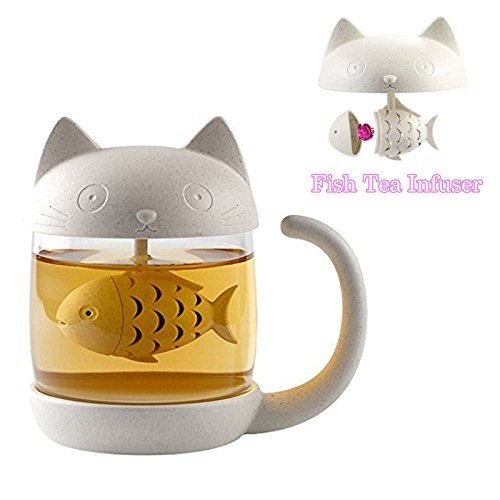 Katzen Glas Tee Infuser