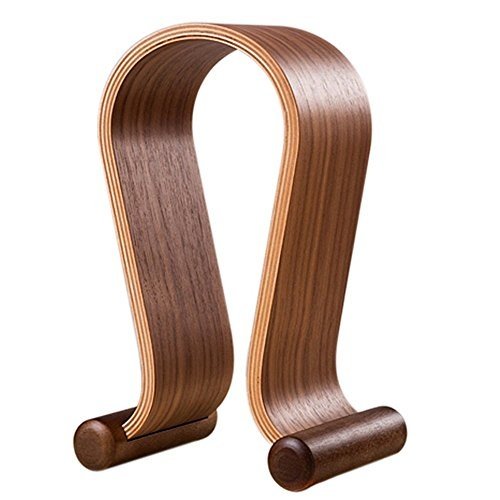 KINDEN Kopfhörerhalter Holz Walnussholz Holz Headset Halter Kopfhörer StänderKopfhörer Ständer 