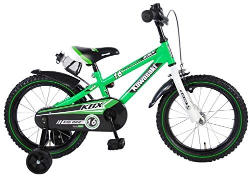 Kinder Fahrrad Kawasaki KBX 16 mit Rücktrittbremse und Trinkflasche