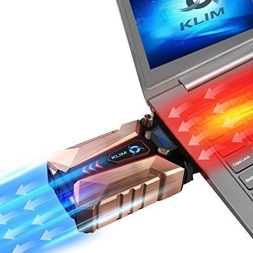Klim Cool Laptopkühler aus Metall, leistungsstark, Sauglüfter, USB, für sofortige Kühlung
