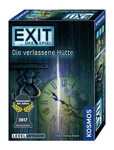 KOSMOS Spiele  Exit - Das Spiel, Die verlassene Hütte, Kennerspiel des Jahres 2017