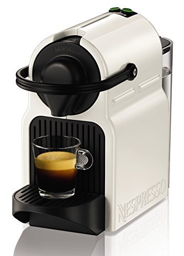 Krups Nespresso XN1001 Inissia Kaffeekapselmaschine inklusive Welcome Pack mit 16 Kapseln, weiß