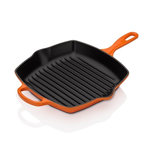 Le Creuset Signature Gusseisen Grillpfanne, Quadratisch