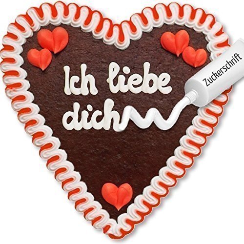 Lebkuchenherz zum selberbeschriften - Set - 21cm - Typ A