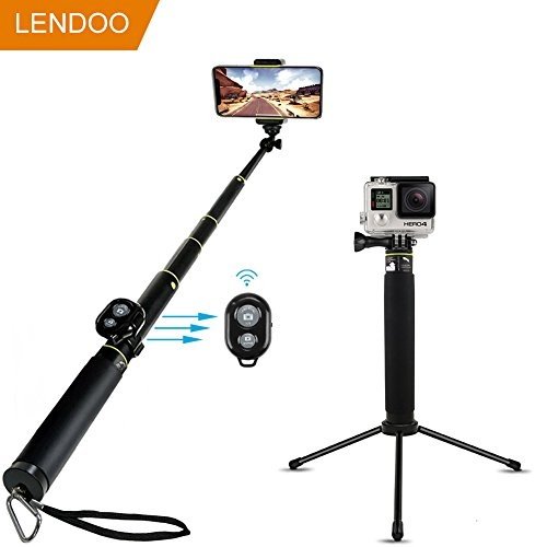 Lendoo Bluetooth Selfie Stick mit Stativ für iPhone 7 Plus / Plus-7/6/6/6 iOS- und Android-Smartpho