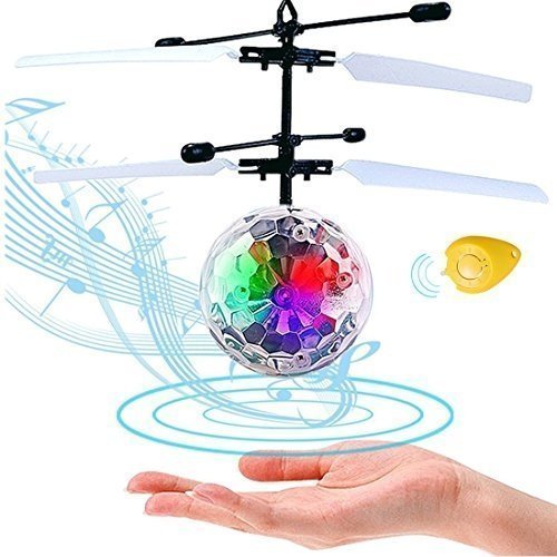 LISOPO RC fliegender Ball ,Kinder Judgen Mini Flugzeug Hubschruber mit LED Leuchtung Kinder Fliegen 