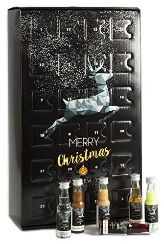 Likör und Spirituosen Adventskalender - 24 einzigartige Spezialitäten in Glasfläschchen á 20ml