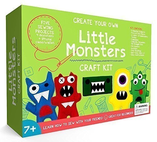 Little Monsters Nähset für Anfänger - ein tolles Geschenk für Mädchen und Jungen im Alter von 7