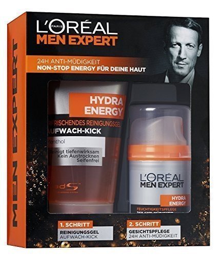 L‘Oreal Men Expert Geschenkset Hydra Energy - Pflegeset inkl. Hydra Energy erfrischendem Reinigung